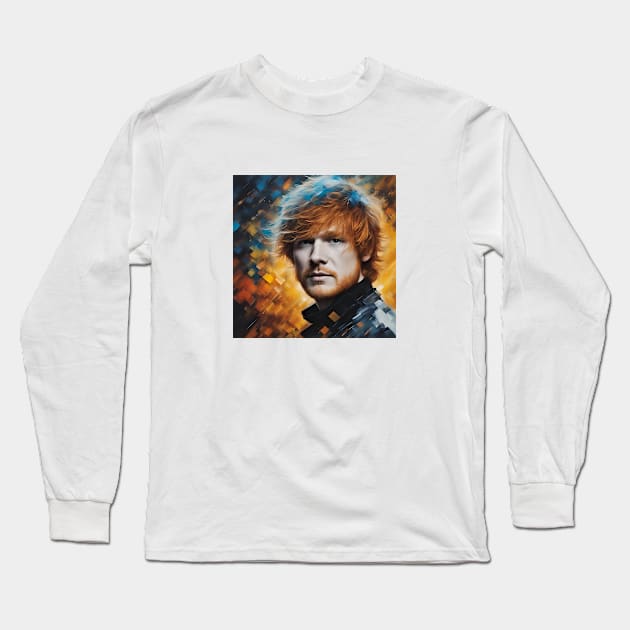 Golden Ed Sheeran Long Sleeve T-Shirt by bogfl